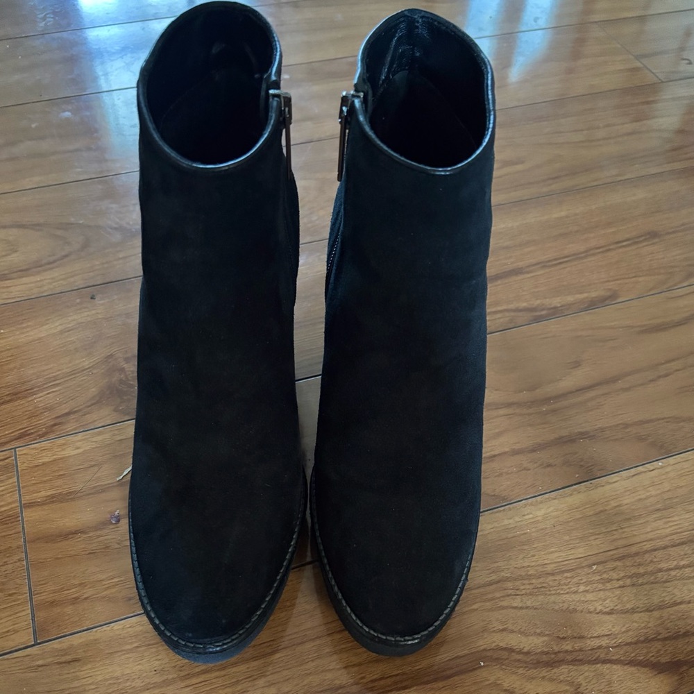 Aquatalia Black  Suede Ankle Boots